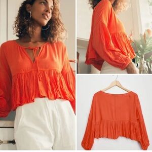 Vibrant Orange Women's Blouse